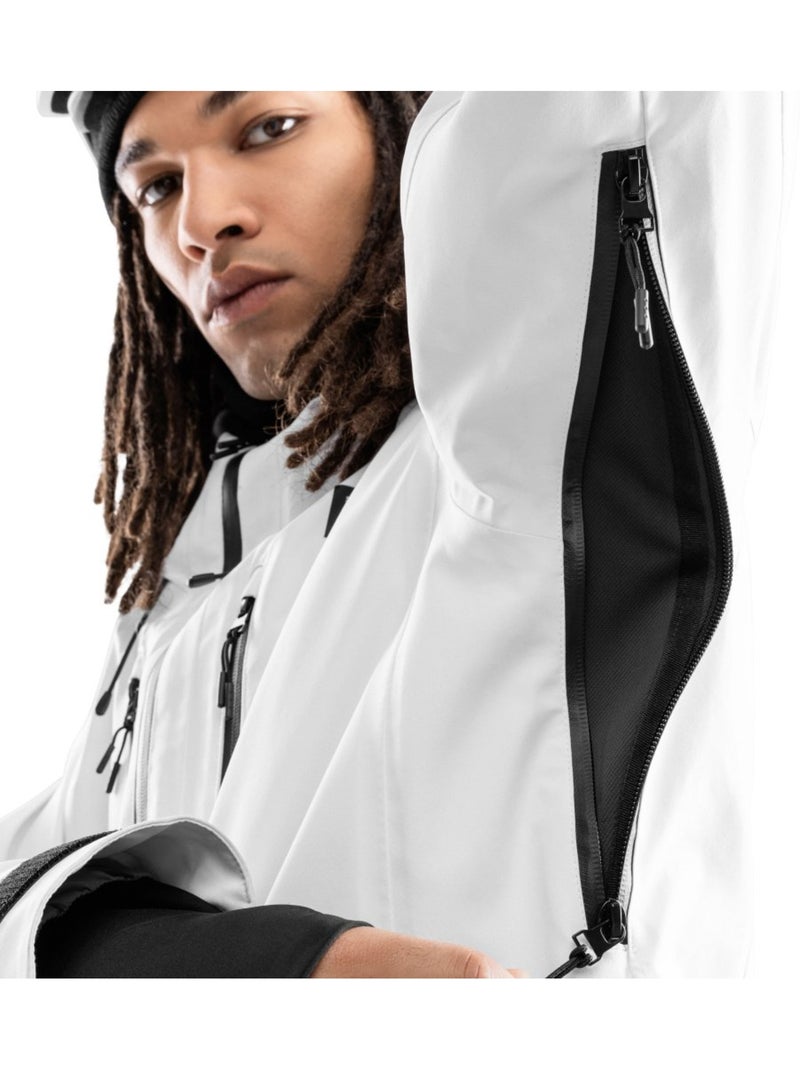 Heren recco® snowboardjas Wit - Kiabi