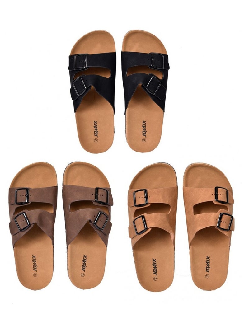 Heren sandalen PREMIUM Zwart - Kiabi