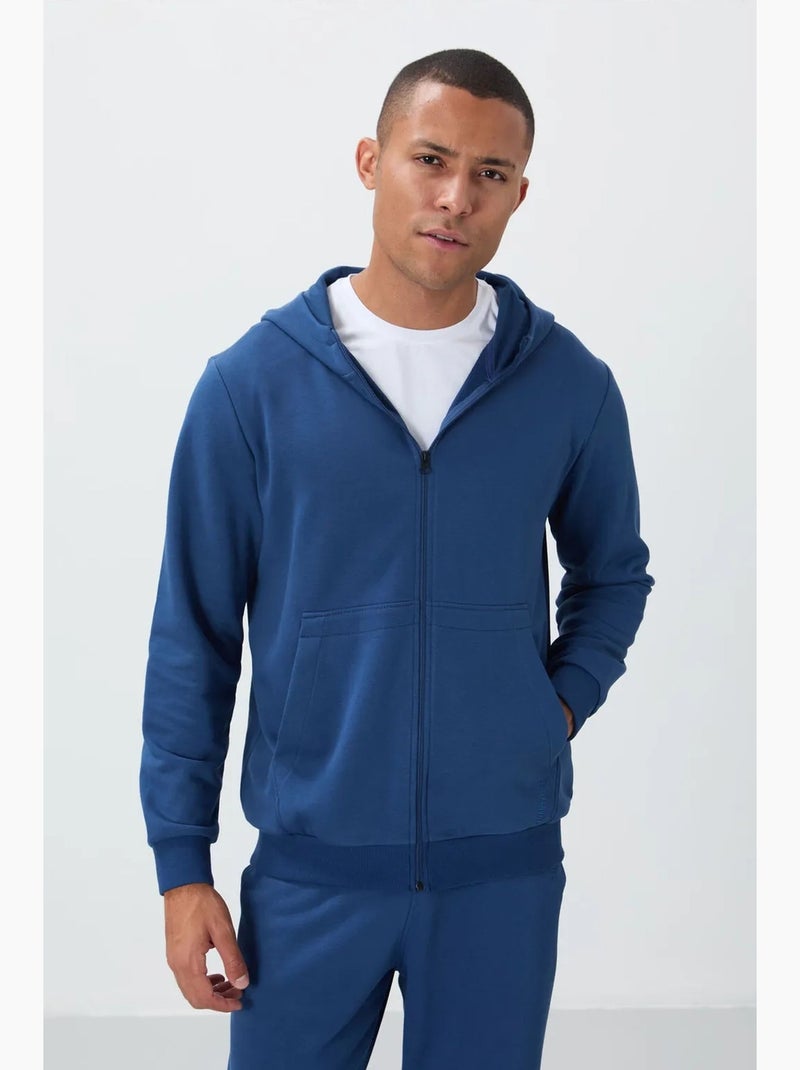 Heren set met hoodie en broek tommy Blauw - Kiabi