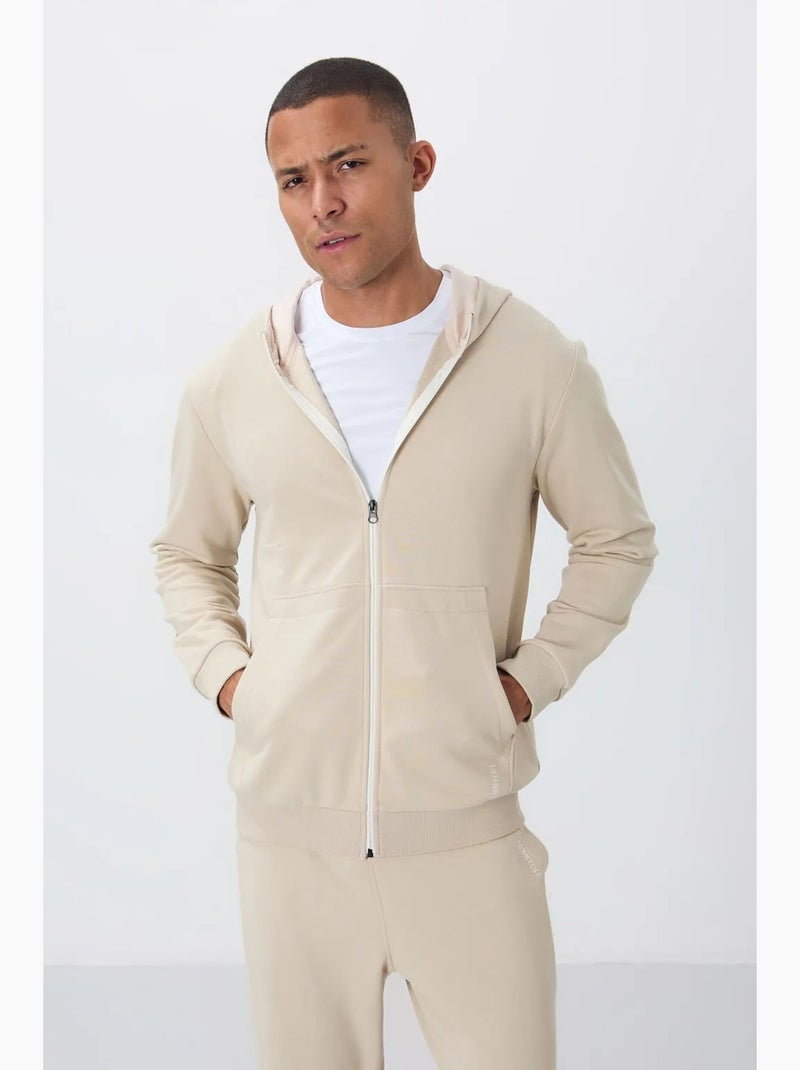 Heren set met hoodie en broek tommy Klei-beige - Kiabi