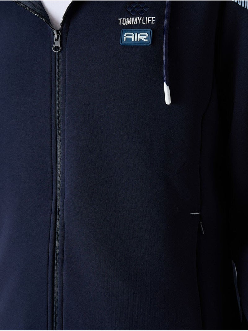 Heren set met hoodie en broek tommy Marineblauw - Kiabi
