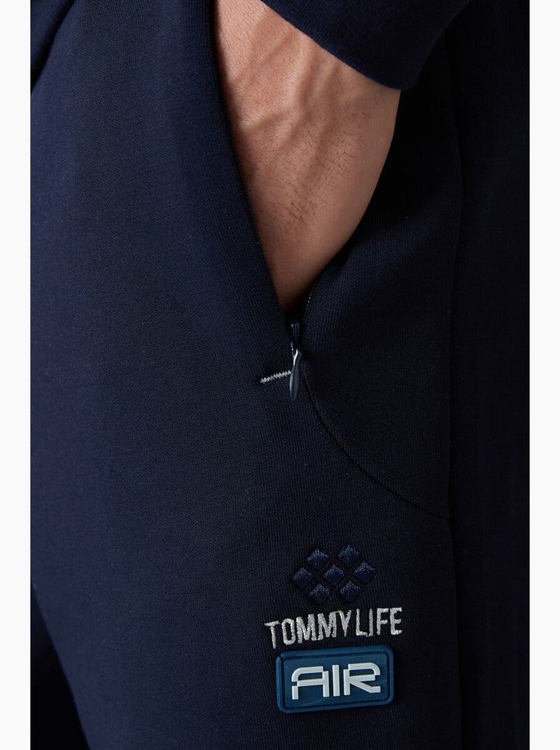 Heren set met hoodie en broek tommy Marineblauw - Kiabi