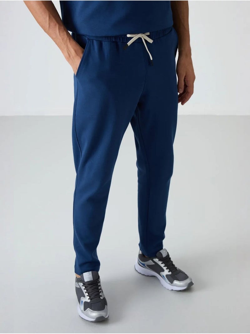 Heren set met oversized t-shirt en broek tommy Blauw - Kiabi