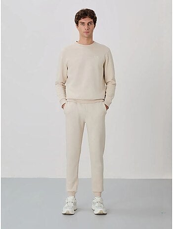 Heren set met sweatshirt en broek met ronde hals en lange mouwen tommy