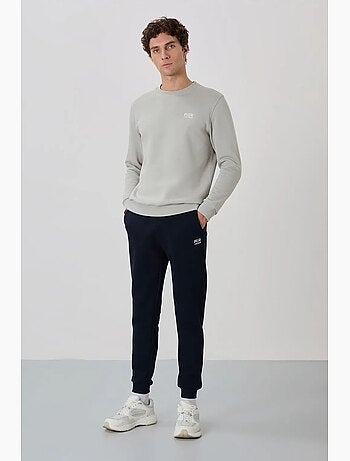 Heren set met sweatshirt en broek met ronde hals en lange mouwen tommy