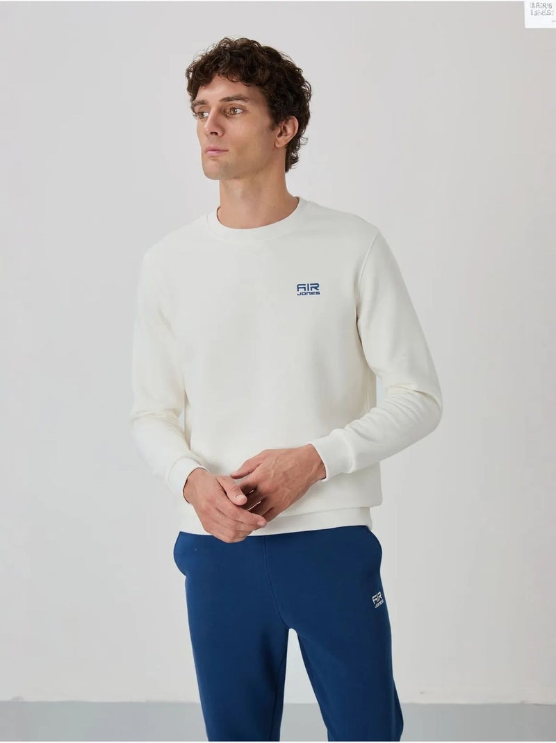 Heren set met sweatshirt en broek met ronde hals en lange mouwen tommy Wit - Kiabi