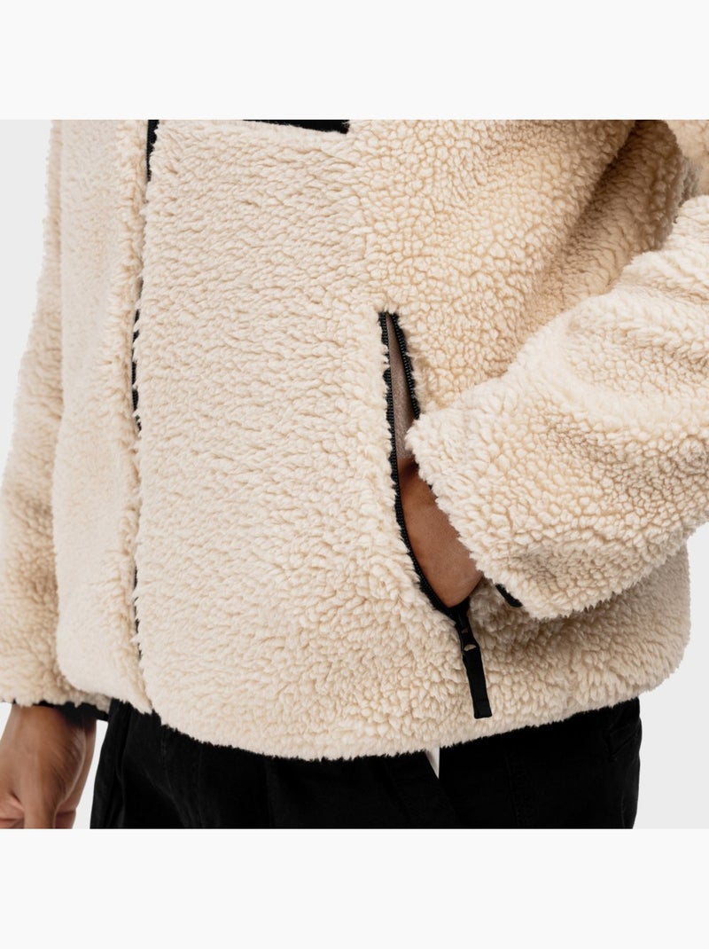 Heren sherpa jas Beige - Kiabi