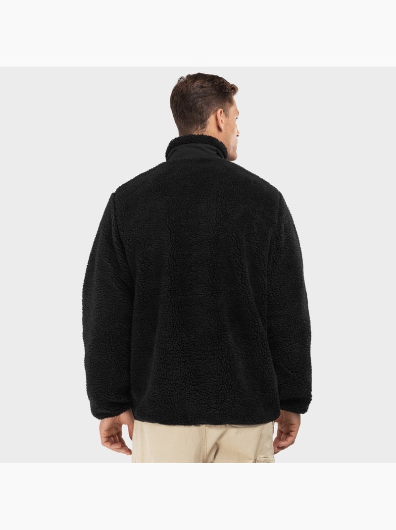 Heren sherpa jas Zwart - Kiabi