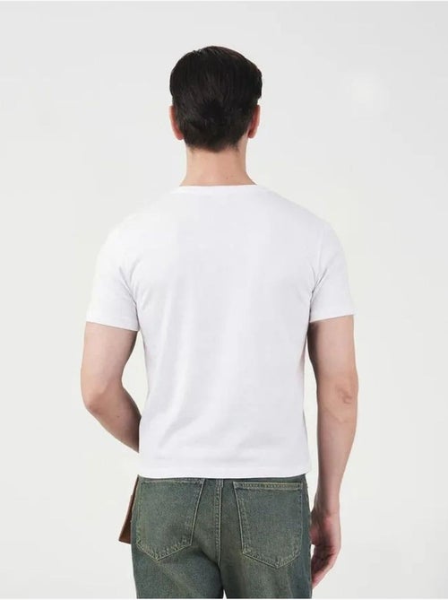 Heren slim fit t-shirt met ronde hals van katoen giesto - Kiabi Heren slim fit t-shirt met ronde hals van katoen giesto - Kiabi