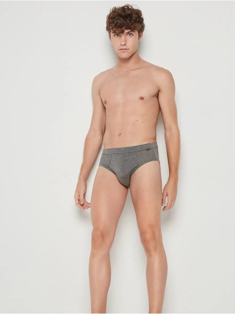 Heren slip in stof Antracietgrijs - Kiabi