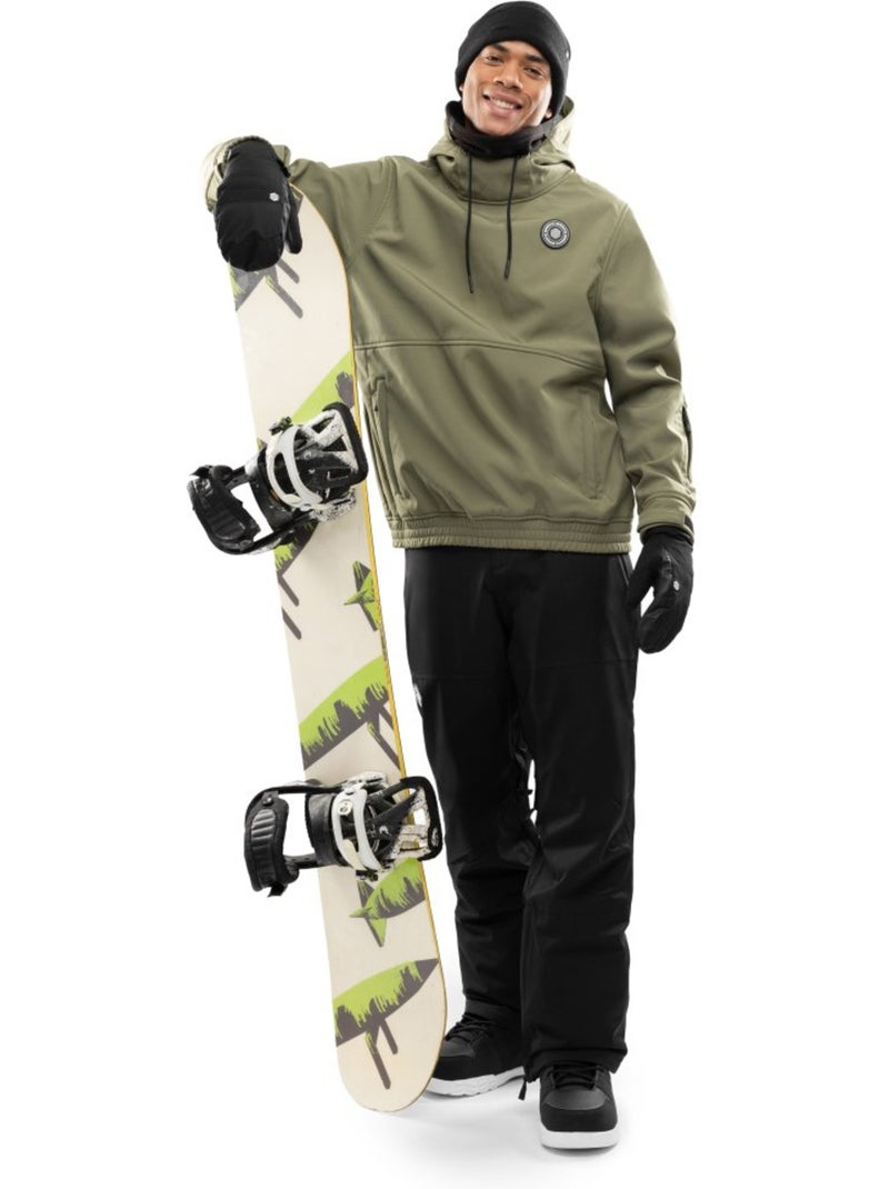 Heren snowboardjas Donkergroen - Kiabi