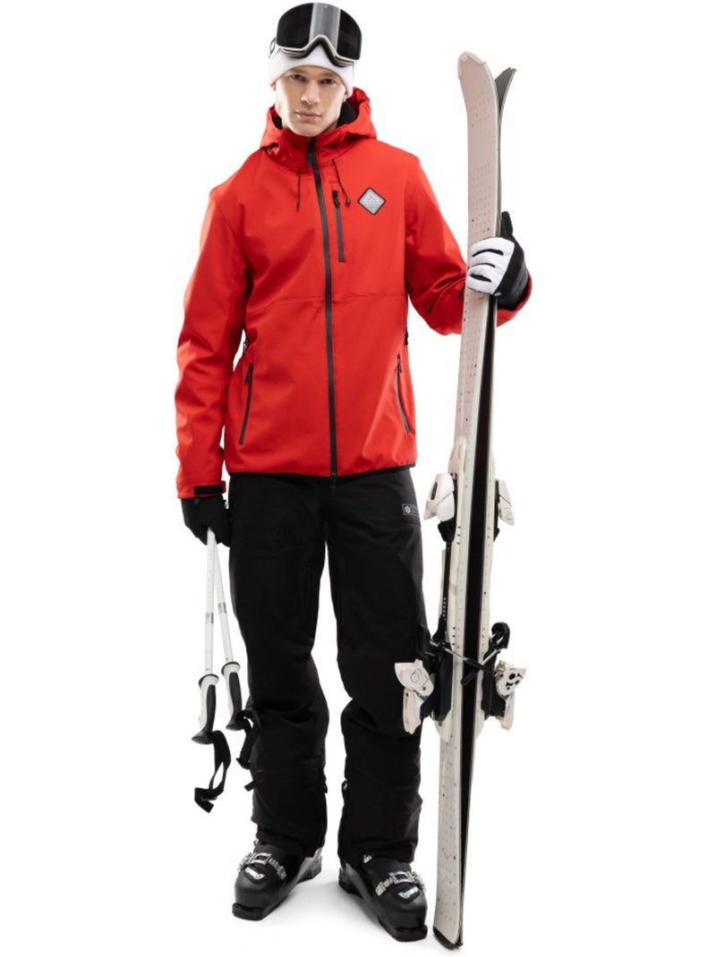 Heren snowboardjas Rood - Kiabi