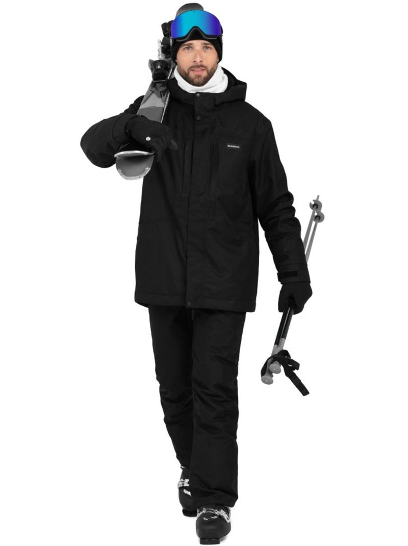 Heren snowboardjas Zwart - Kiabi