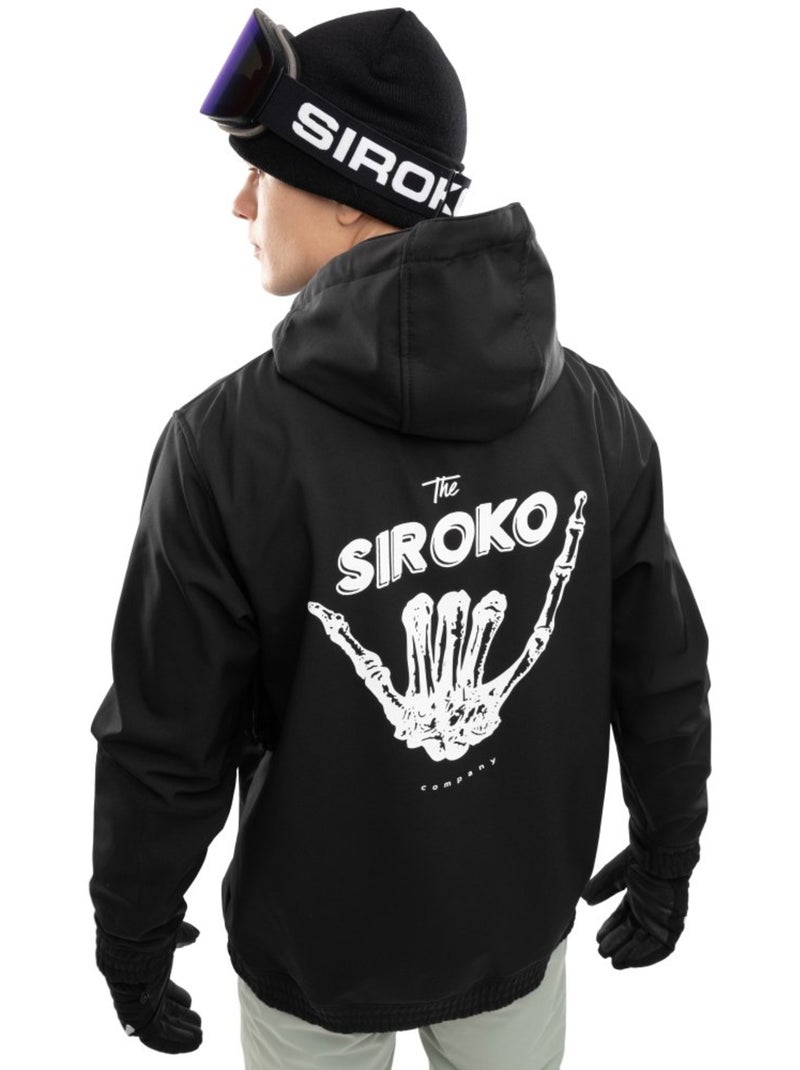 Heren snowboardjas Zwart - Kiabi