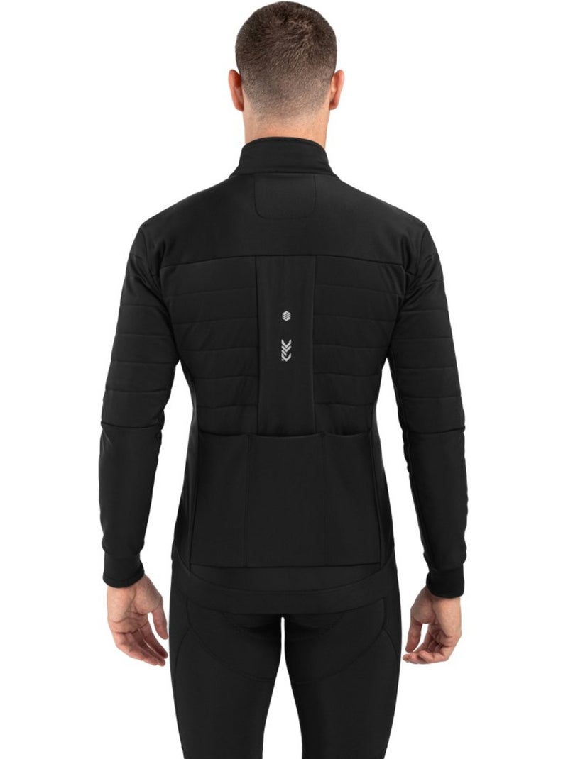Heren softshell fietswinterjas Zwart - Kiabi