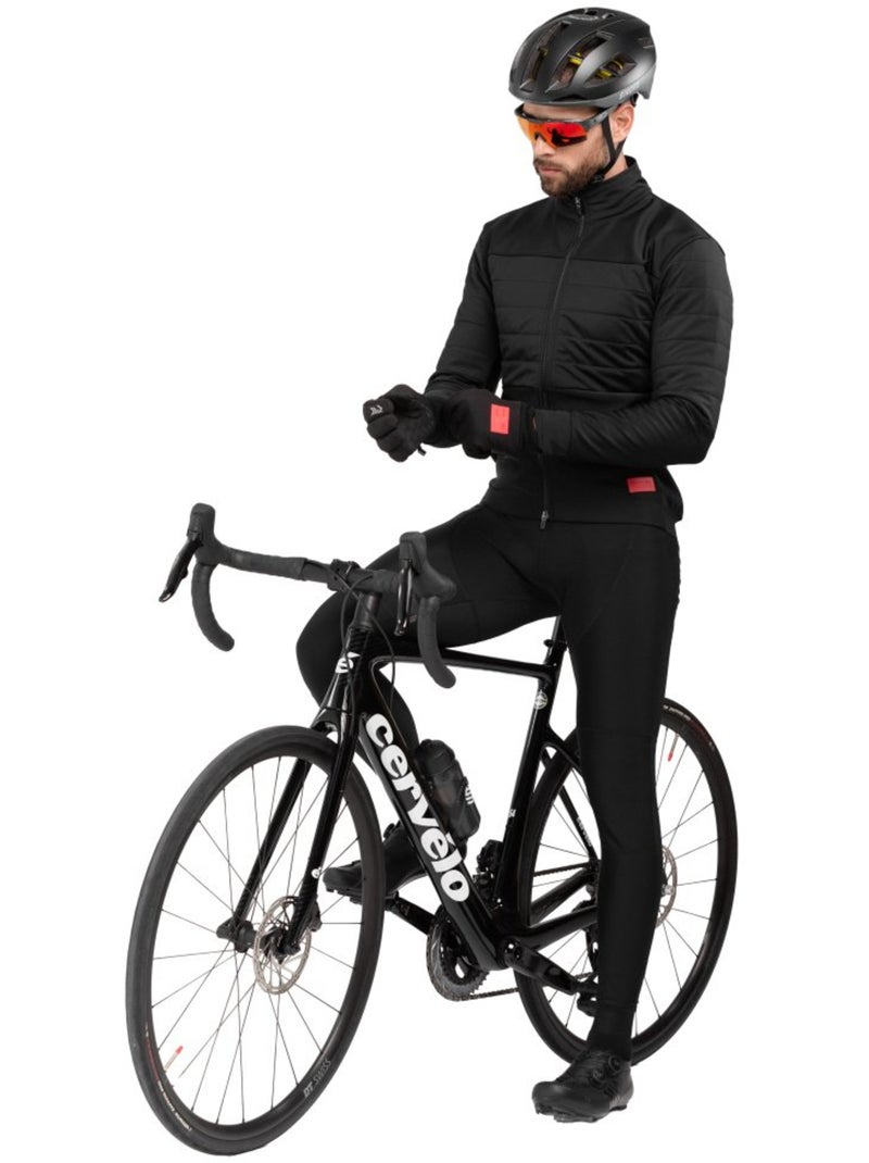 Heren softshell fietswinterjas Zwart - Kiabi