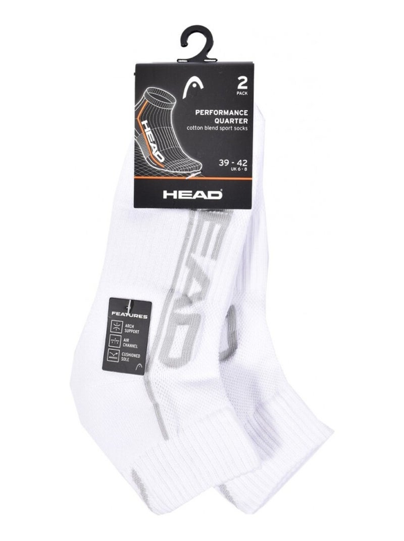 Heren sokken HEAD SPORT ET PERFORMANCE - Set van 4 Zwart Wit - Kiabi