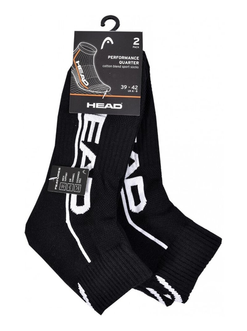 Heren sokken HEAD SPORT ET PERFORMANCE - Set van 4 Zwart Wit - Kiabi