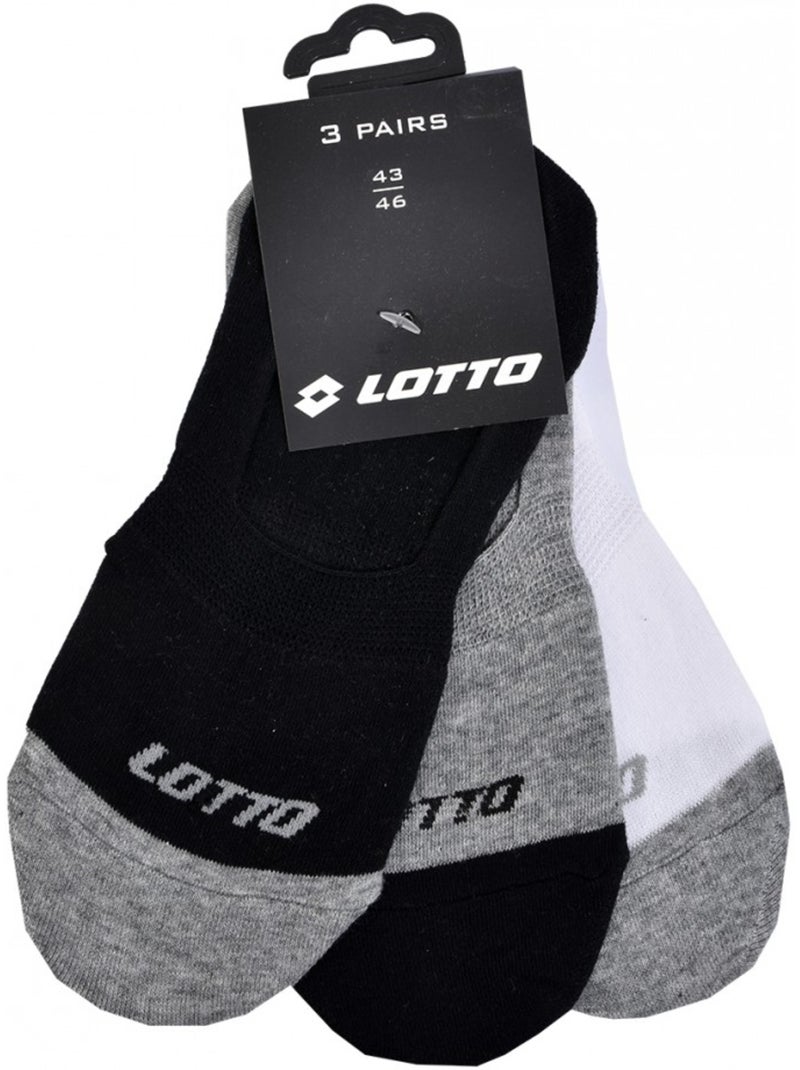 Heren sokken LOTTO SNEAKER - Set van 6 paar Goud/Goudkleurig - Kiabi