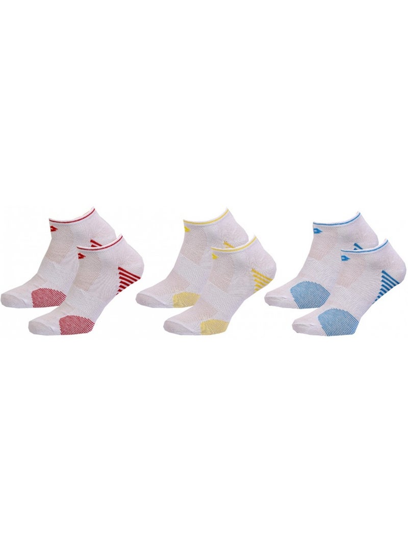 Heren sokken LOTTO SNEAKER - Set van 6 paar Multicolor - Kiabi