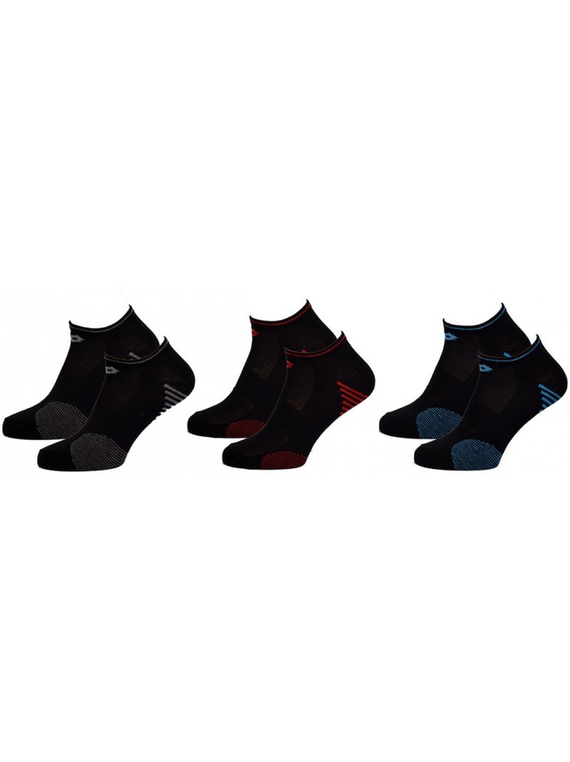 Heren sokken LOTTO SNEAKER - Set van 6 paar Multicolor - Kiabi