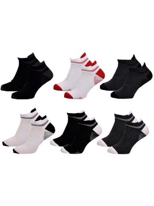 Heren sokken LOTTO SNEAKER - Set van 6 paar - Kiabi