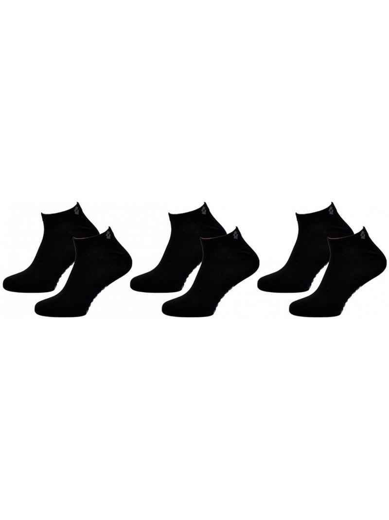 Heren sokken LOTTO SNEAKER - Set van 6 paar Zwart - Kiabi