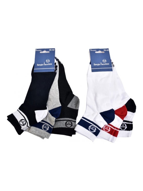 Heren sokken Sergio Tacchini quarter set van 12 - Kiabi Heren sokken Sergio Tacchini quarter set van 12 - Kiabi