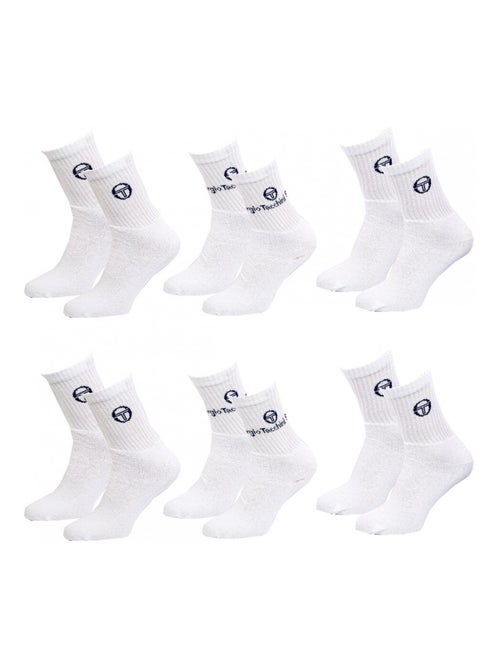 Heren sokken Sergio Tacchini Tennis - Set van 6 - Kiabi Heren sokken Sergio Tacchini Tennis - Set van 6 - Kiabi