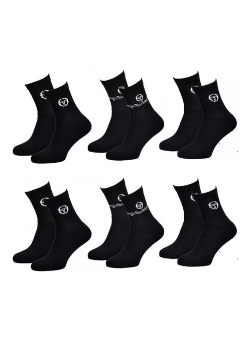 Heren sokken Sergio Tacchini Tennis - Set van 6 - Kiabi Heren sokken Sergio Tacchini Tennis - Set van 6 - Kiabi