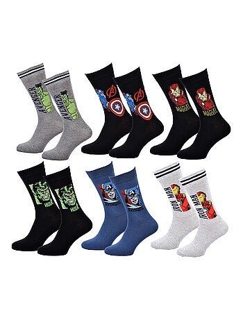 Heren sokken set MARVEL AVENGERS - 6 paar