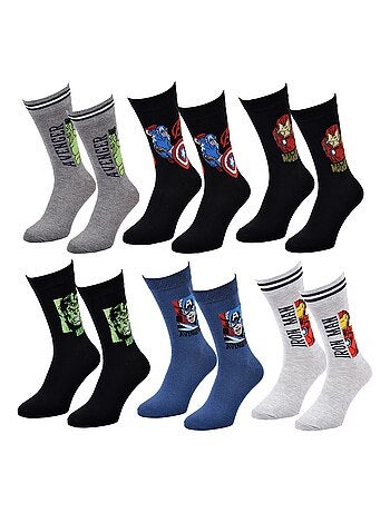 Heren sokken set MARVEL AVENGERS - 6 paar