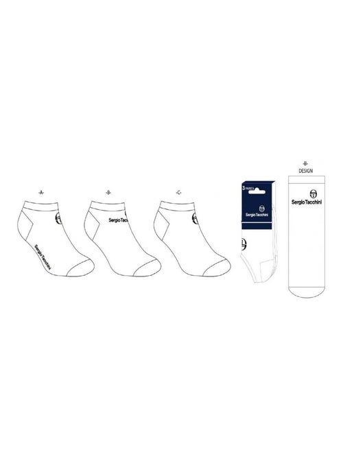 Heren sokken sneaker sergio tacchini - set van 12 - Kiabi