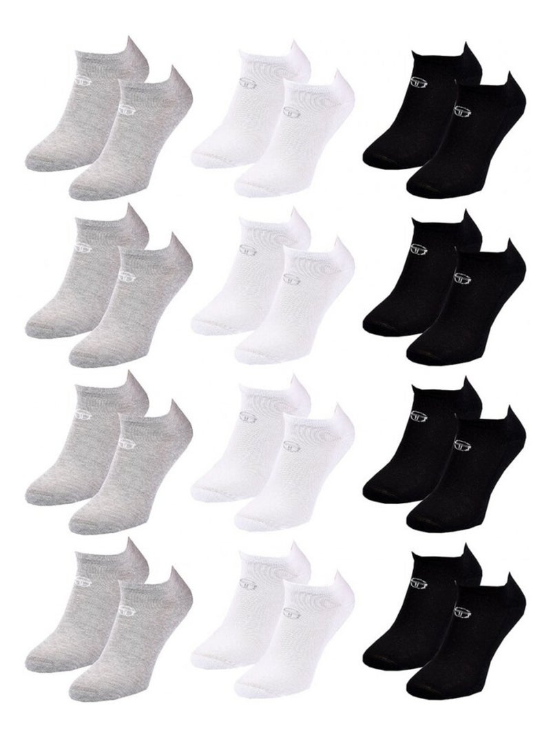 Heren sokken SNEAKER SERGIO TACCHINI - Set van 12 Multicolor - Kiabi