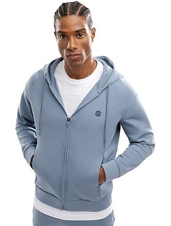Heren sportieve hoodie met volledige rits