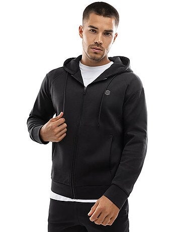 Heren sportieve hoodie met volledige rits