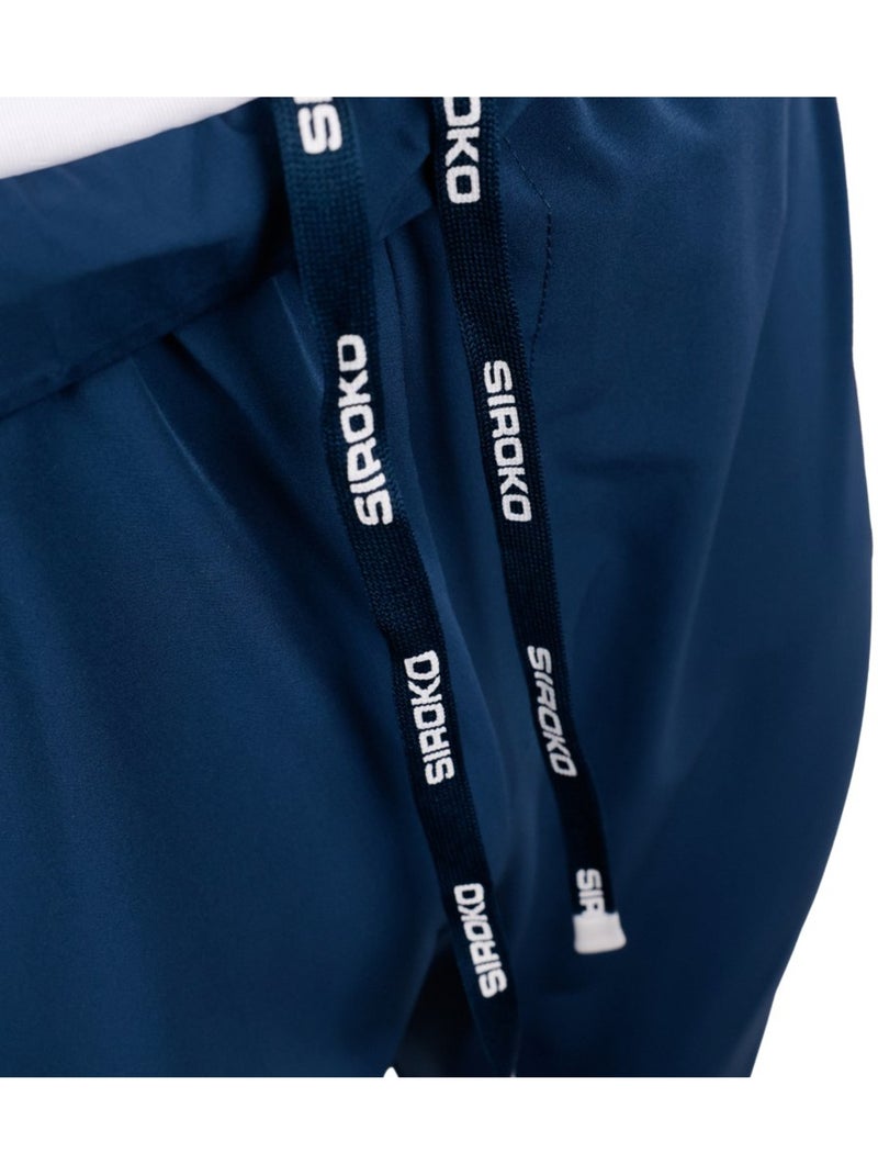 Heren stretch trailrunning broek Blauw - Kiabi