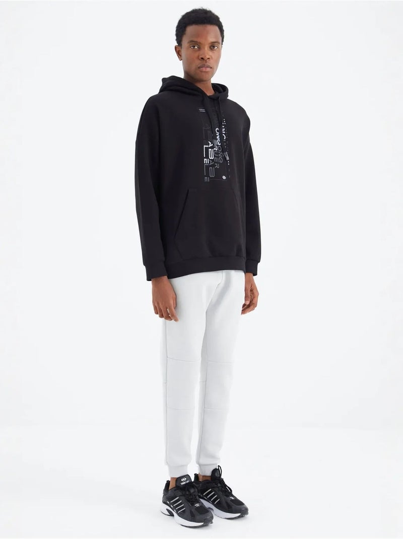 Heren sweatpants met relaxed fit van fleece tommy Gebroken wit - Kiabi