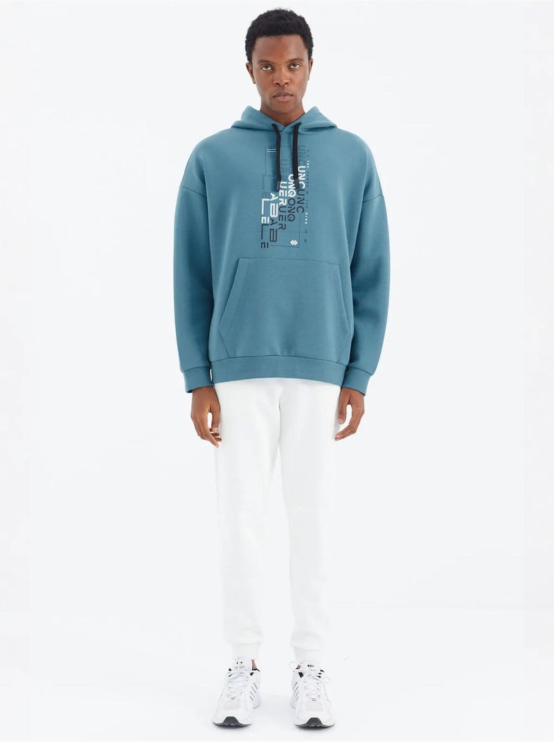 Heren sweatpants met relaxed fit van fleece tommy Wit - Kiabi