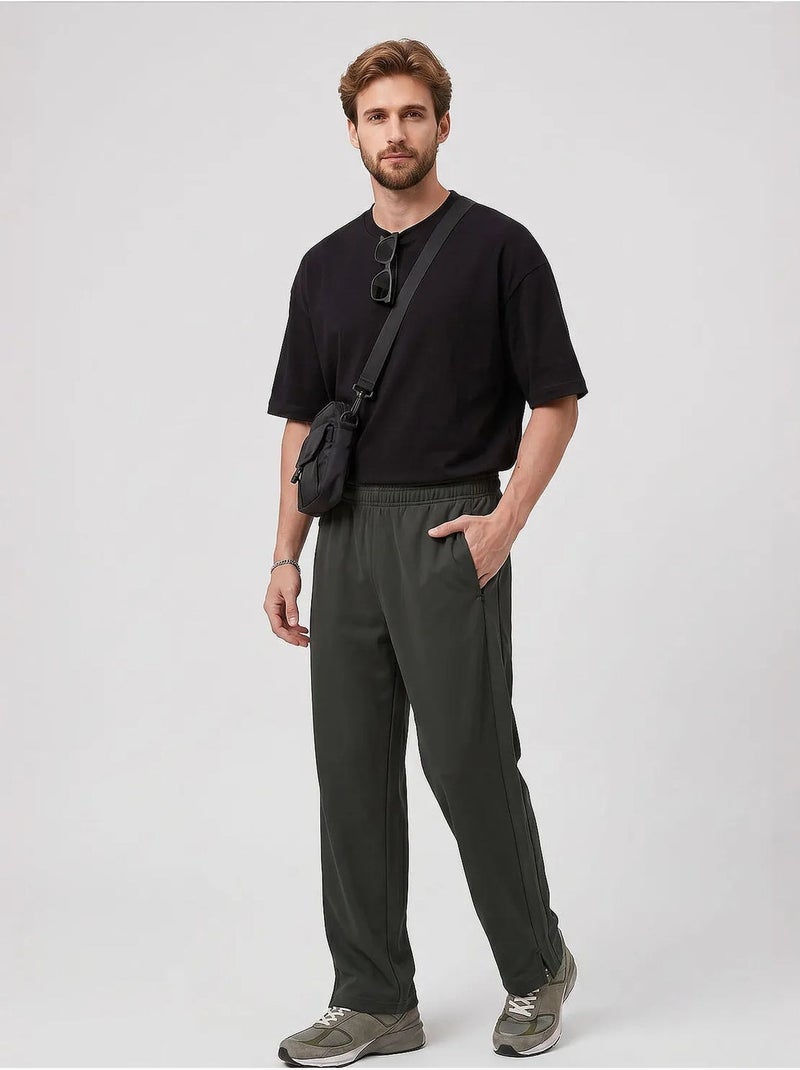 Heren sweatpants van viscosemix tommy Kakigroen - Kiabi