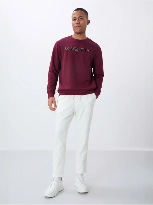 Heren sweatshirt met print en ronde hals tommy - Kiabi Heren sweatshirt met print en ronde hals tommy - Kiabi