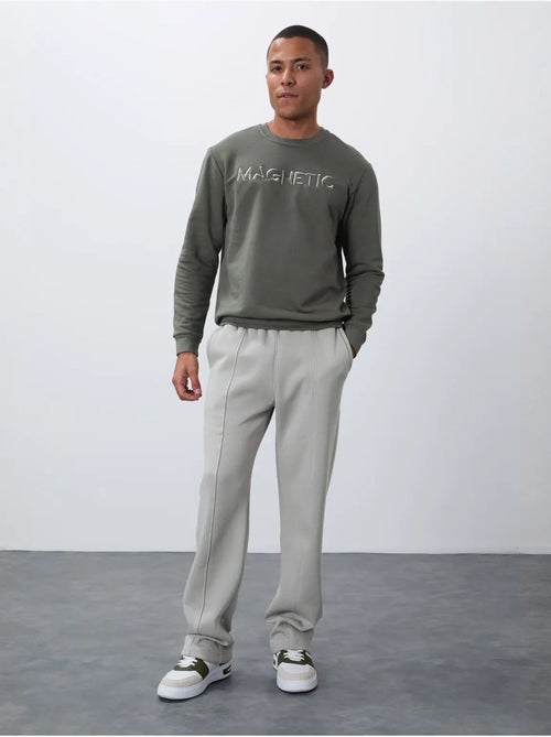 Heren sweatshirt met print en ronde hals tommy - Kiabi Heren sweatshirt met print en ronde hals tommy - Kiabi