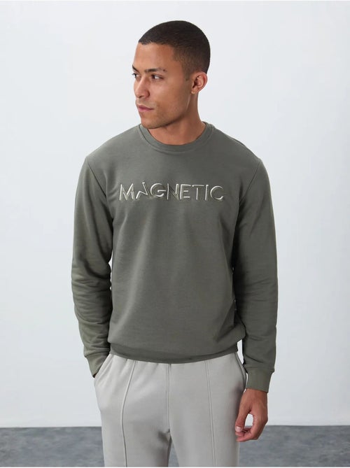 Heren sweatshirt met print en ronde hals tommy - Kiabi Heren sweatshirt met print en ronde hals tommy - Kiabi