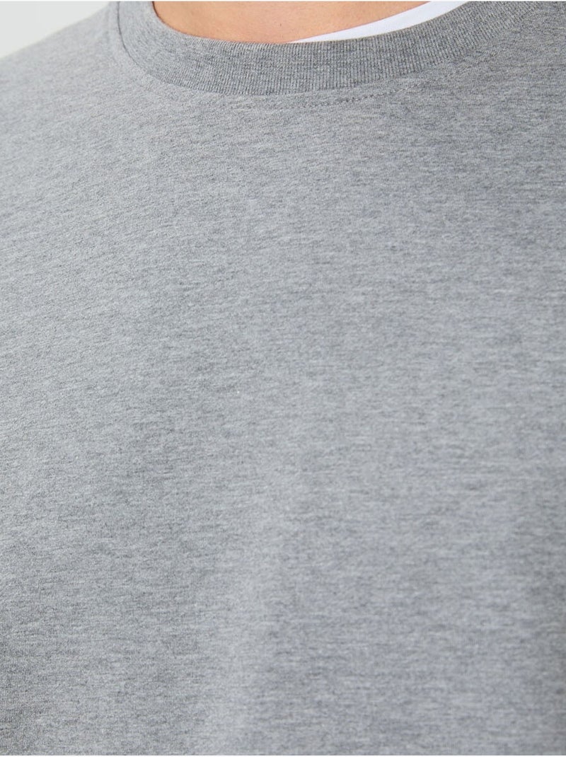 Heren sweatshirt met ronde hals tommy Lichtgrijs - Kiabi