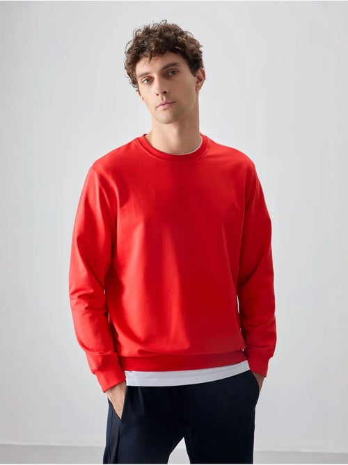 Heren sweatshirt met ronde hals tommy - Kiabi