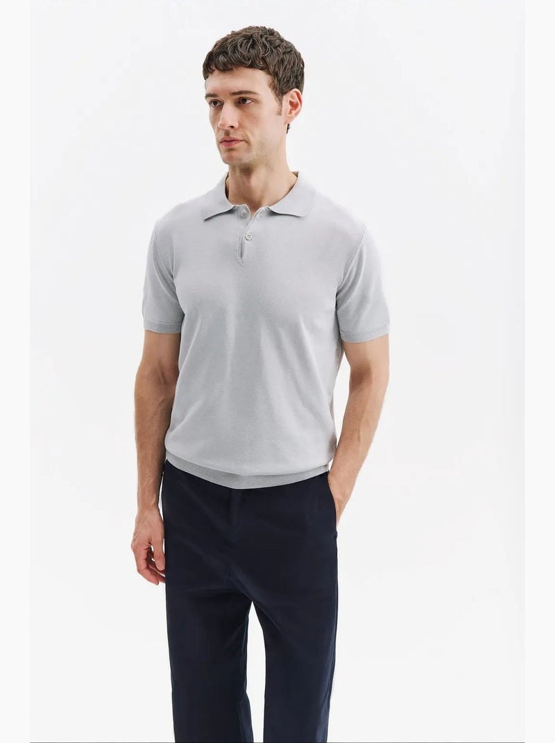 Heren t-shirt giesto Lichtgrijs - Kiabi