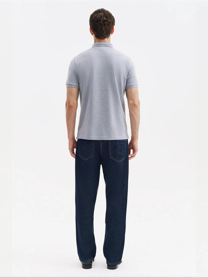 Heren t-shirt giesto Lichtgrijs - Kiabi
