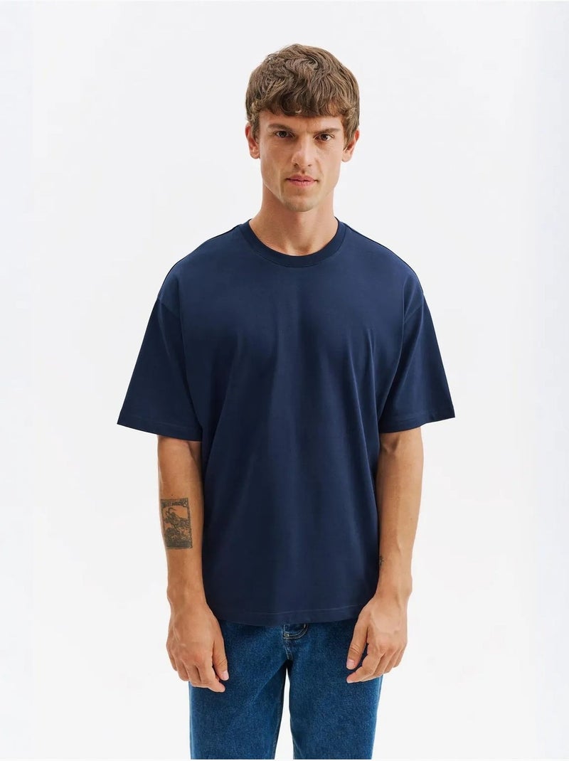 Heren t-shirt giesto Marineblauw - Kiabi