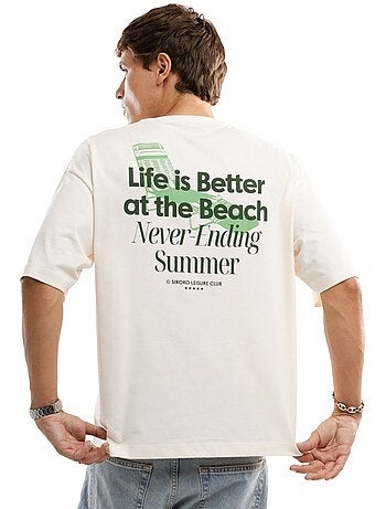 Heren t-shirt korte mouwen biologisch katoen
