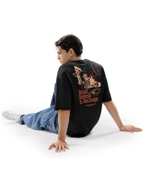 Heren t-shirt korte mouwen biologisch katoen - Kiabi